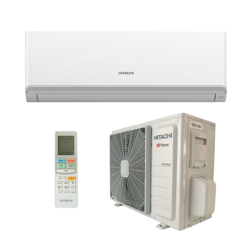 Ar Condicionado Split Hi Wall - Inverter R-32 - Airhome 600 - Hitachi - 9.000 BTUs - Quent