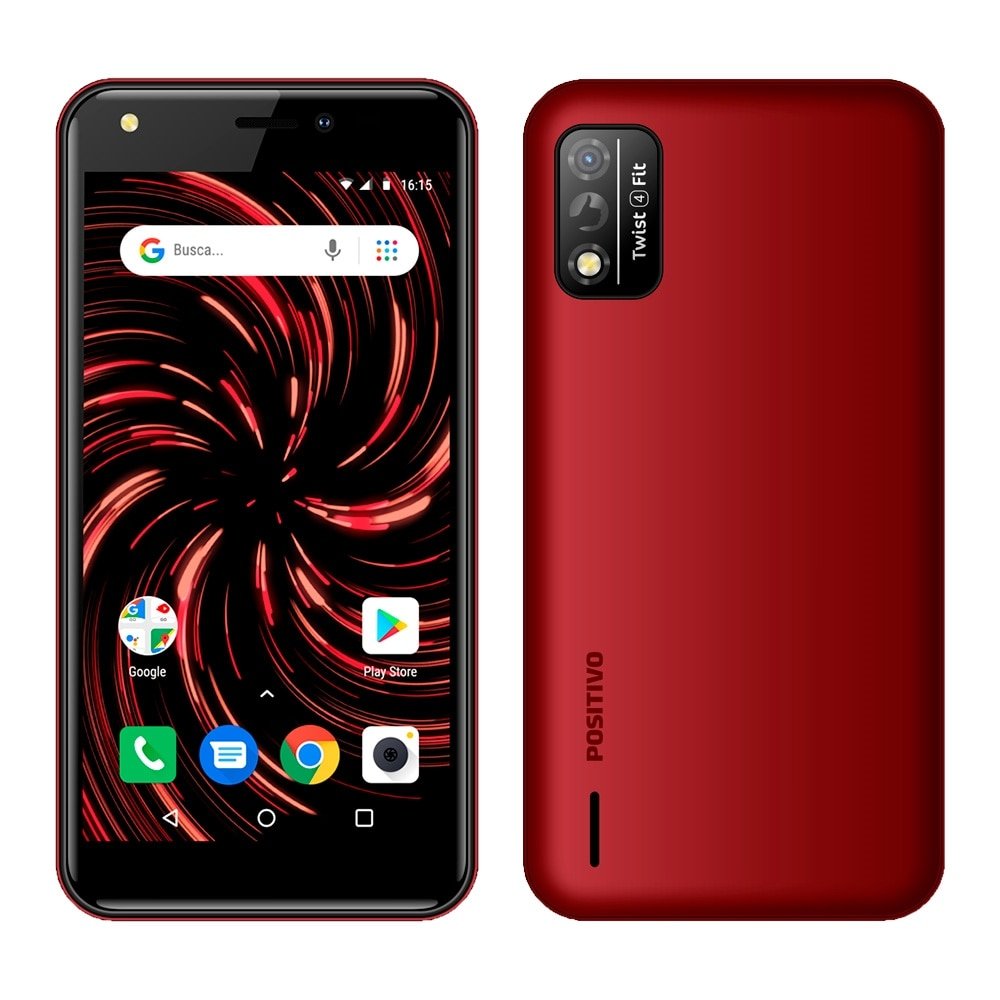 Smartphone Positivo Twist 4 Fit, Vermelho, Tela de 5\