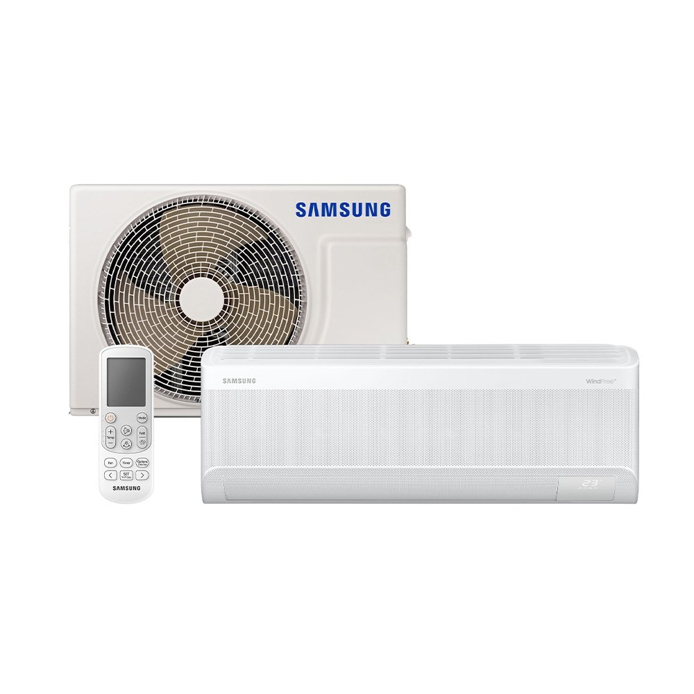 Ar Condicionado Split Hi Wall - Inverter R-32 - Samsung - Windfree Powervolt AI - 12000 Bt