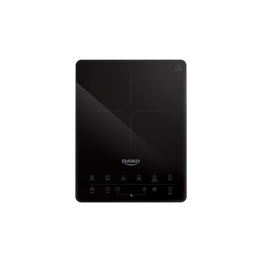 Cooktop de Inducao Dako Portatil 1 Boca Preto 220V