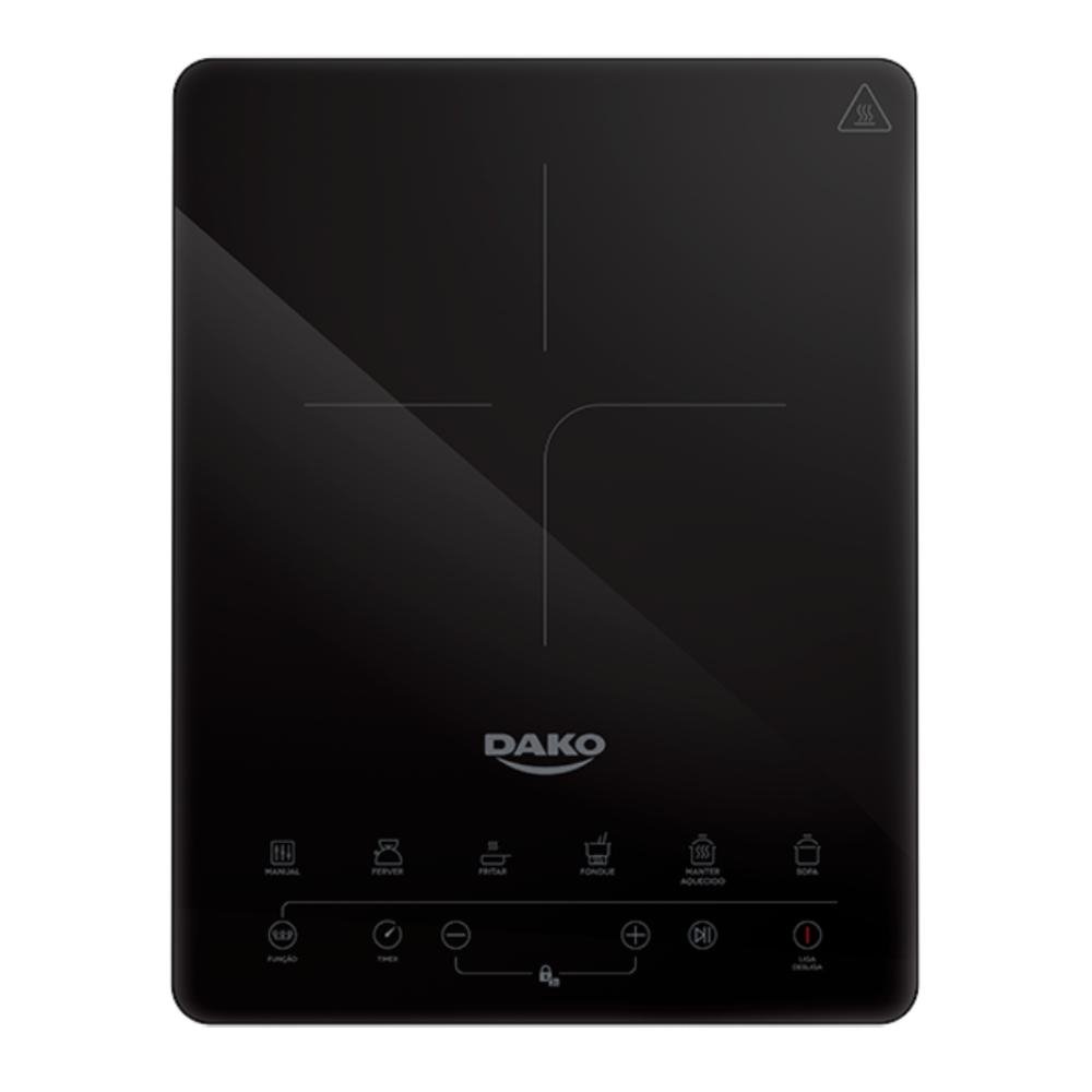 Cooktop de Inducao 1 Boca Dako Portatil Preto 127V