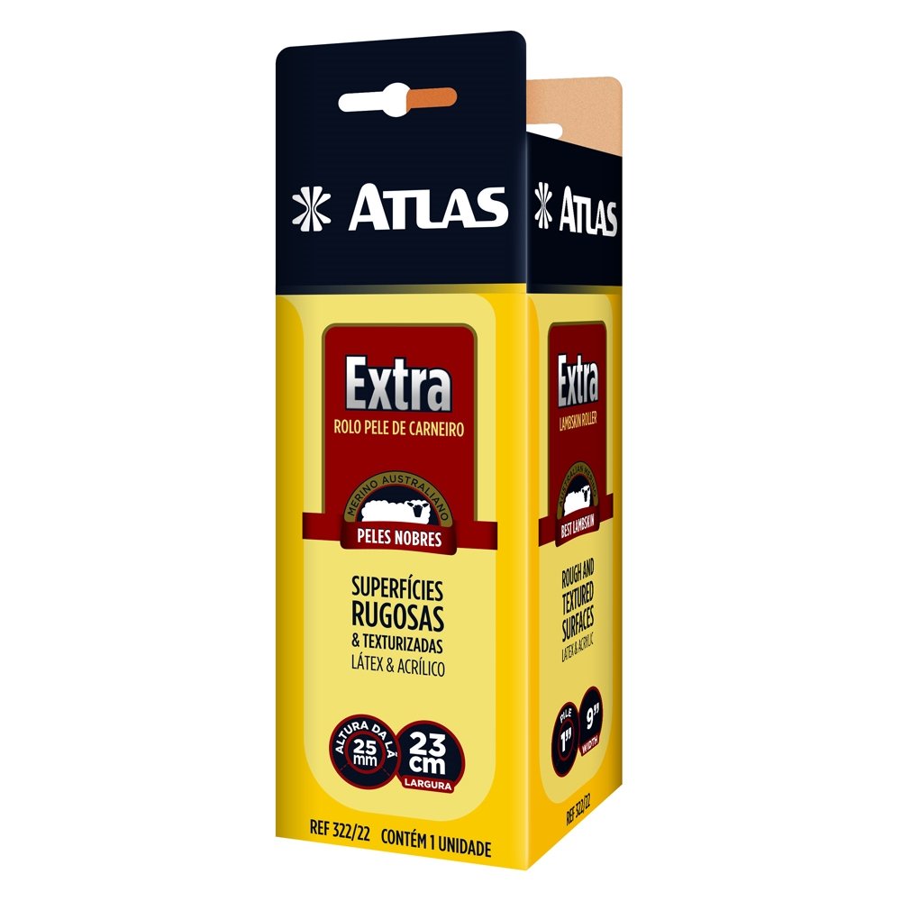 Rolo de Lã de Carneiro Atlas Extra 322/22 23cm