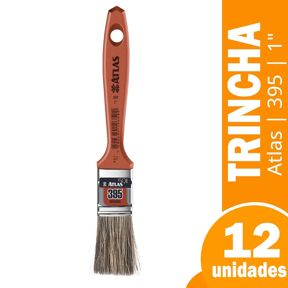 Trincha Atlas 395 1" - Embalagem com 12 Unidades