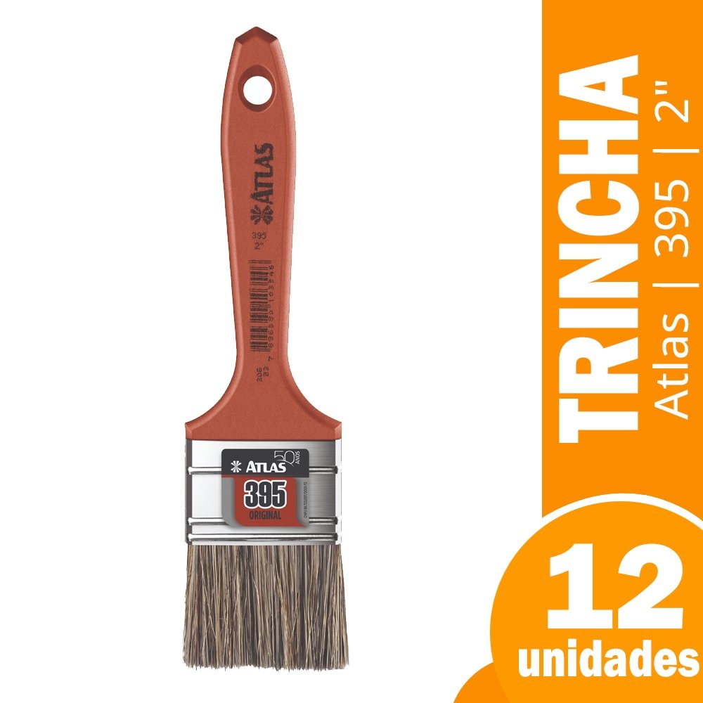 Trincha Atlas 395 2" - Embalagem com 12 Unidades