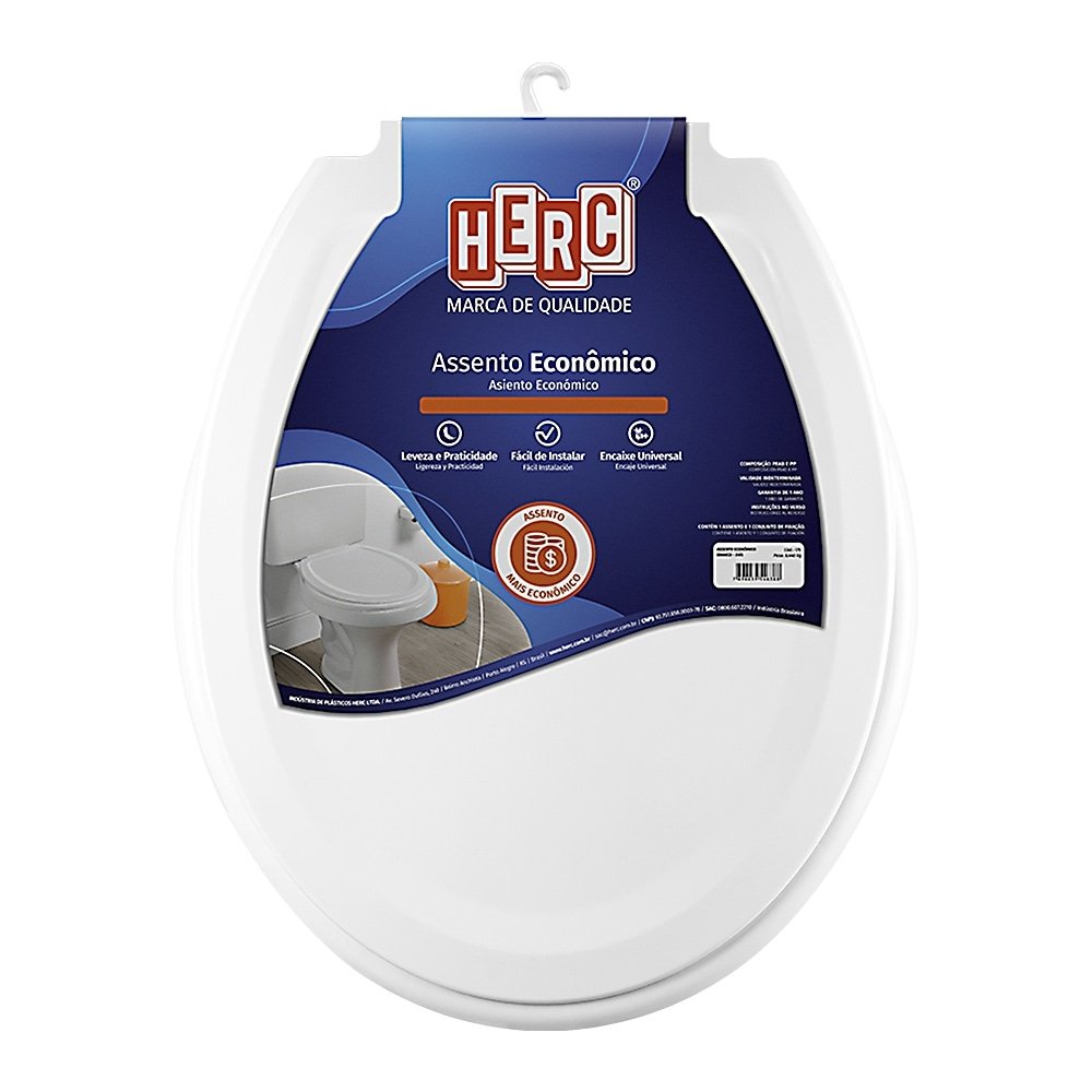 Assento Sanitário Herc 3175 Econômico Branco
