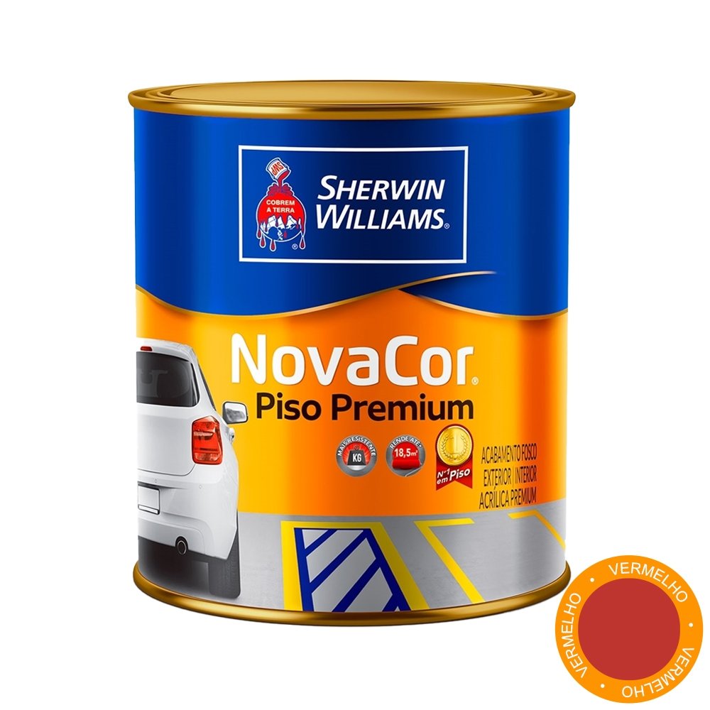 Tinta para Piso Novacor Vermelho Segurança 900ml | eFácil