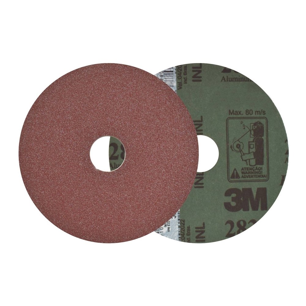 Disco Lixa/Fibra 3M 283C 4P 115mm 4,5P P50 Embalagem com 10 Unidades