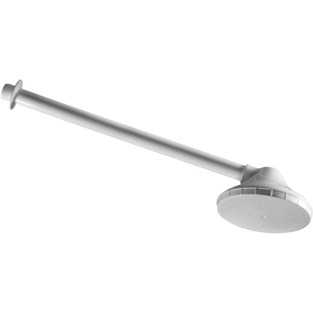 Chuveiro 5" 2318 1/2P Branco c/ Braço 30cm s/ Registro - Emb. c/ 6 un. - Herc
