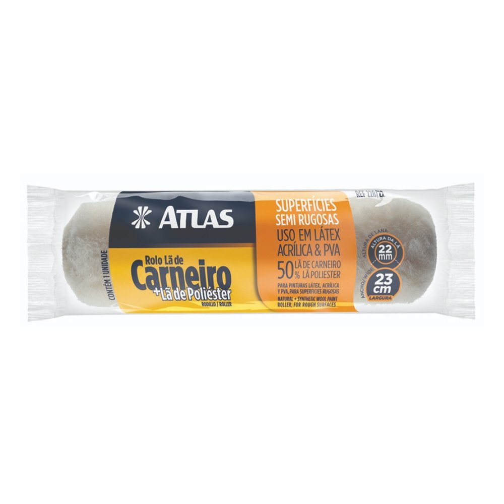 Rolo Lã Mista Atlas 228/22 23cm