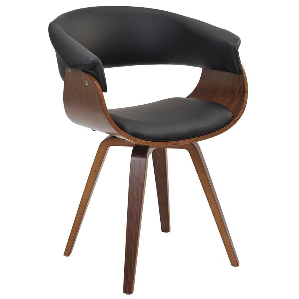 Cadeira Giratoria Decorativa para Escritorio Home Office Ohana PU Sintetico Preto G56 - Gr