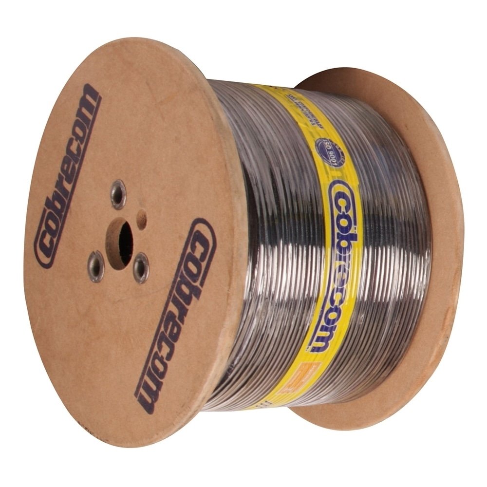 Cabo Antichama Flexível Cobrecom 750V 4mmx700m Bobina Preto