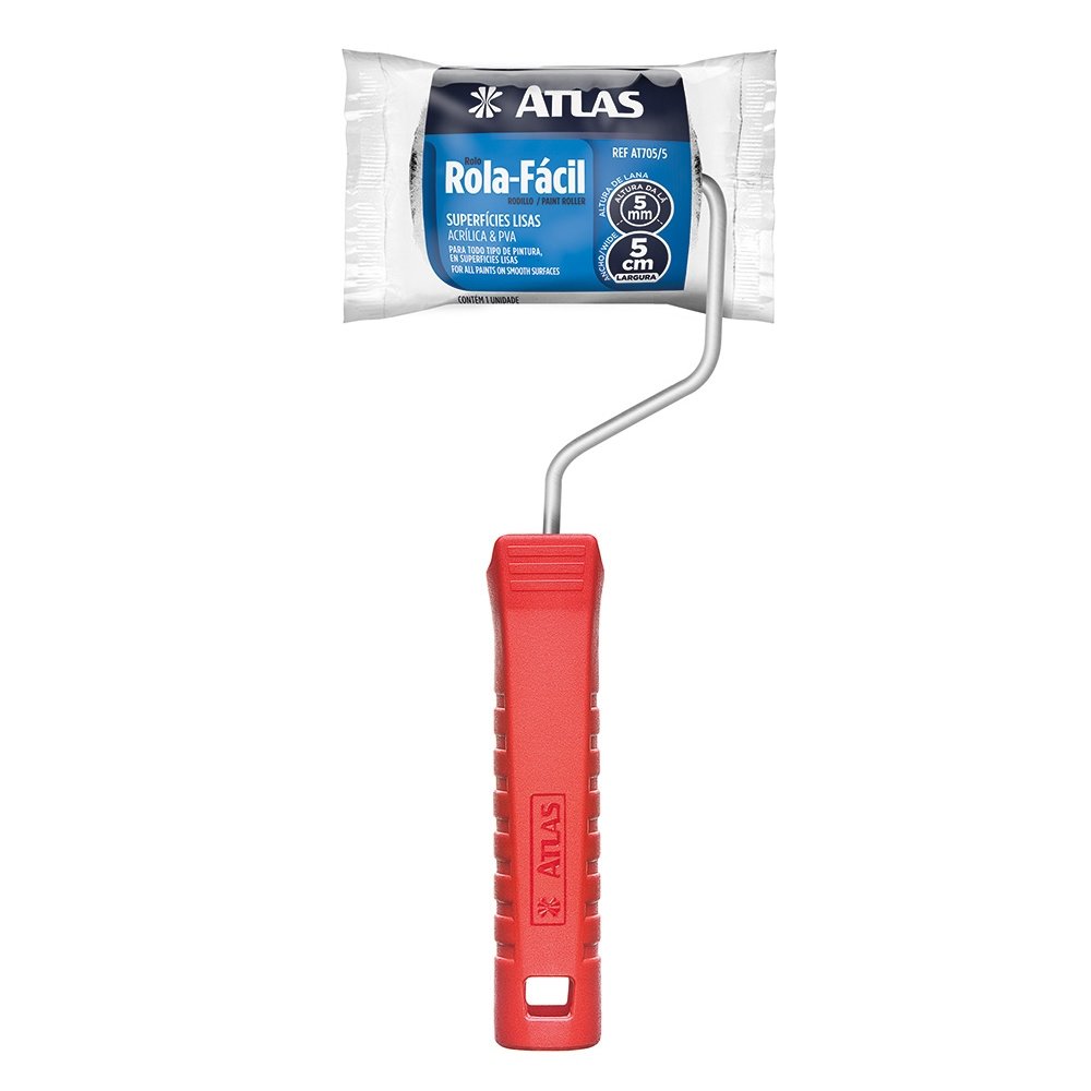 Rolo Lã Sintético Rola Fácil 705/5 5cm - Atlas