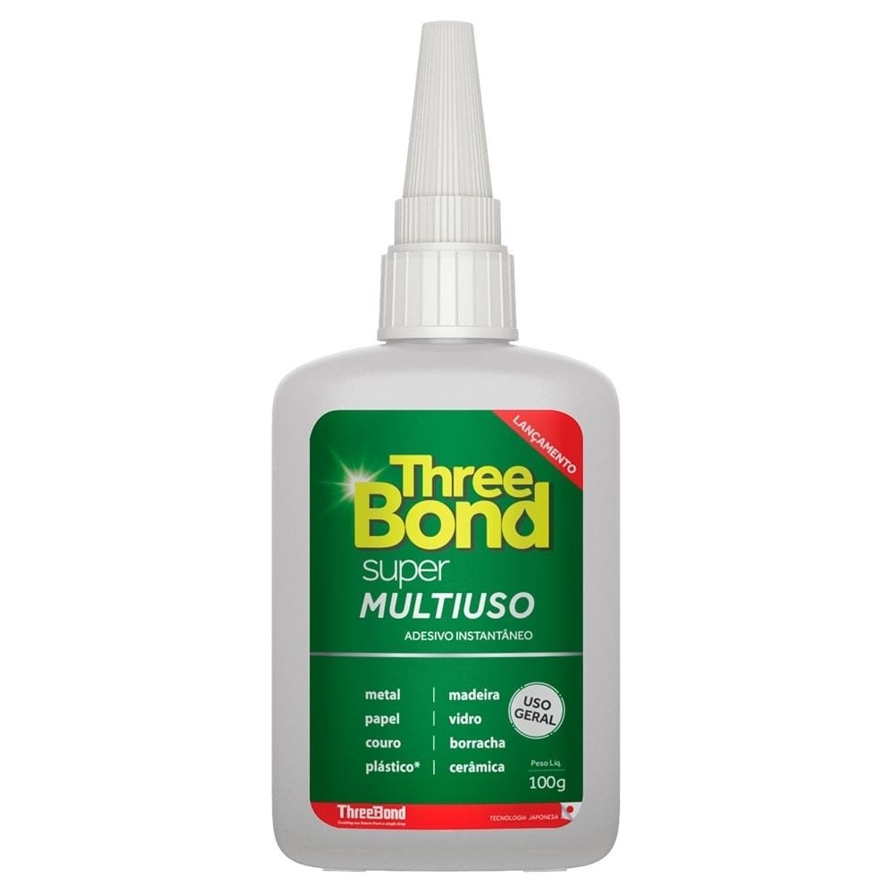 Cola Three Bond Instantânea Super Multi Uso 100g