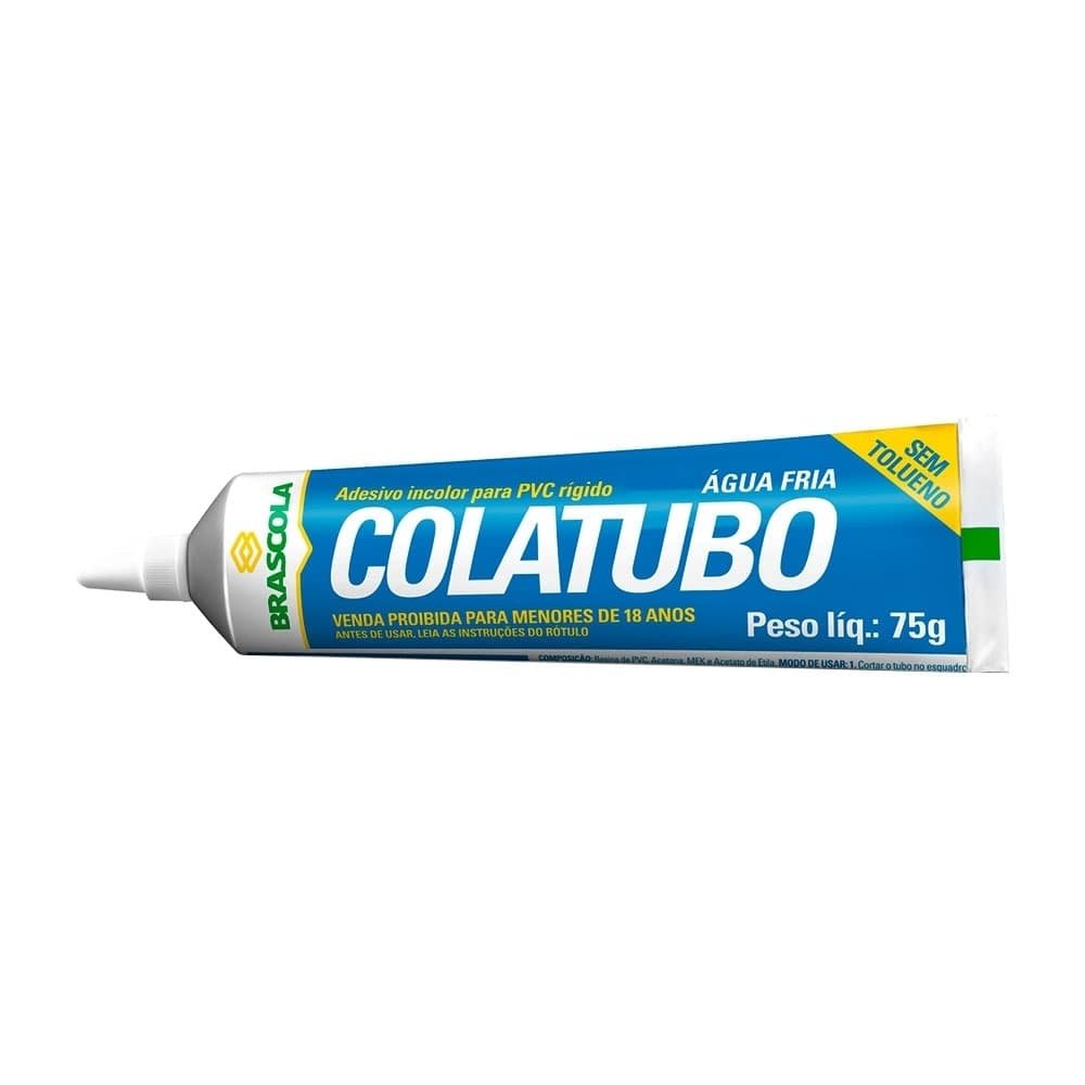 Adesivo Cola PVC Brascola Colméia 75g - Embalagem com 16 Unidades