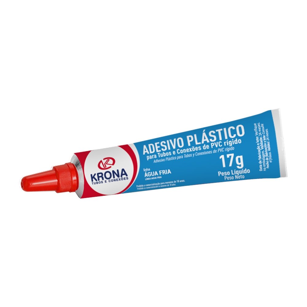 Adesivo Cola PVC Krona 17g - Embalagem com 48 Unidades