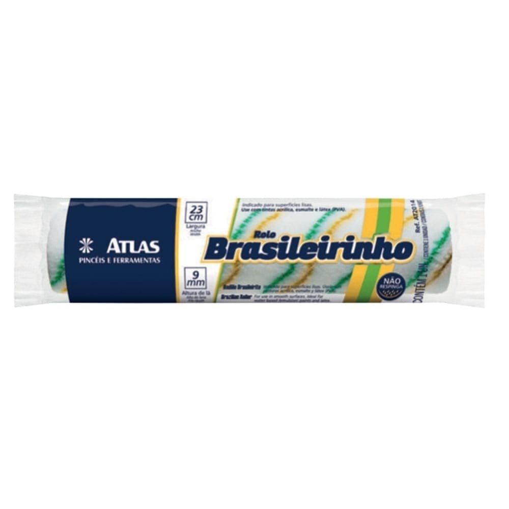 Rolo de Lã Sintético Atlas Brasileirinho AT2014 23cm