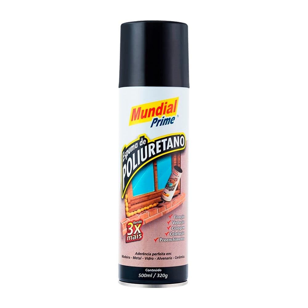 Espuma Expansiva Mundial Prime PU 500ml/320g