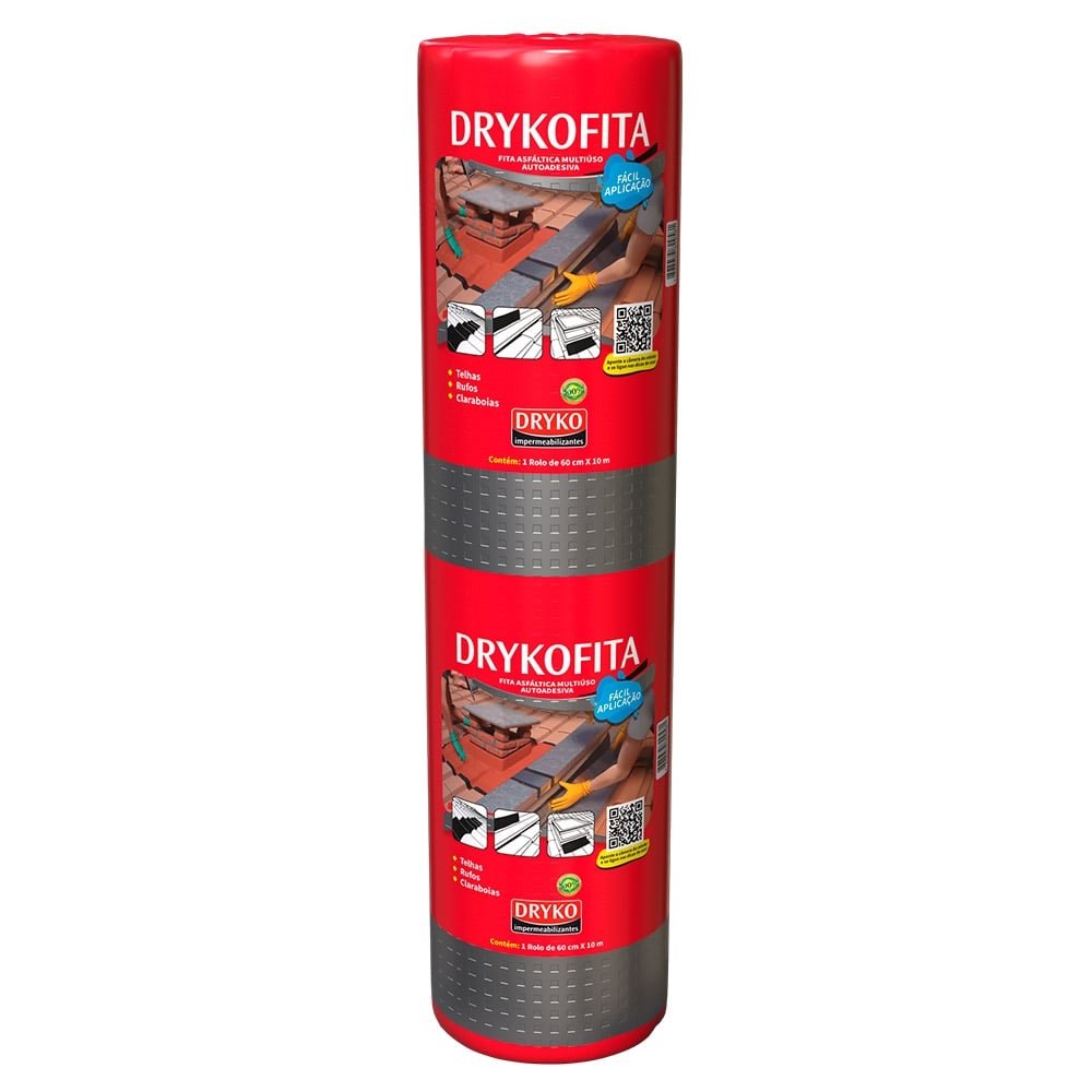 Drykofita Fita Aluminizada Impermeabilizante Dryko 60cmx10m