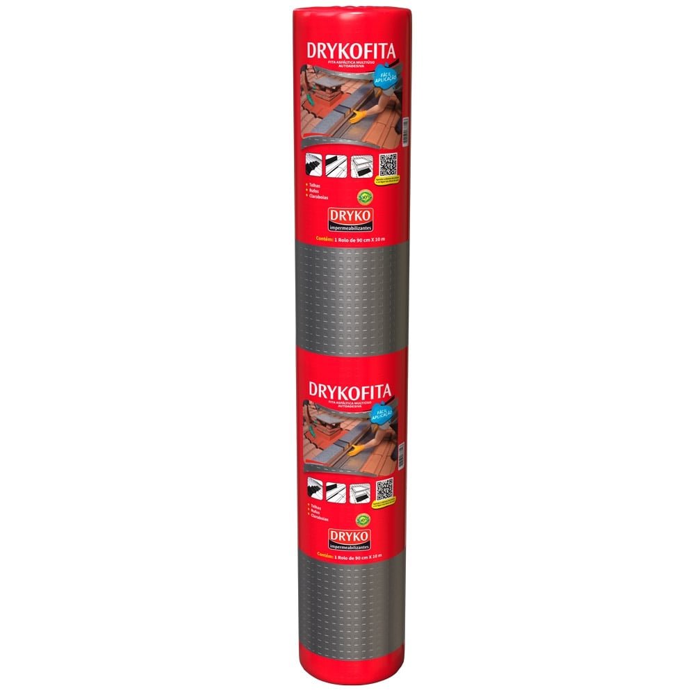Drykofita Fita Aluminizada Impermeabilizante Dryko 90cmx10m