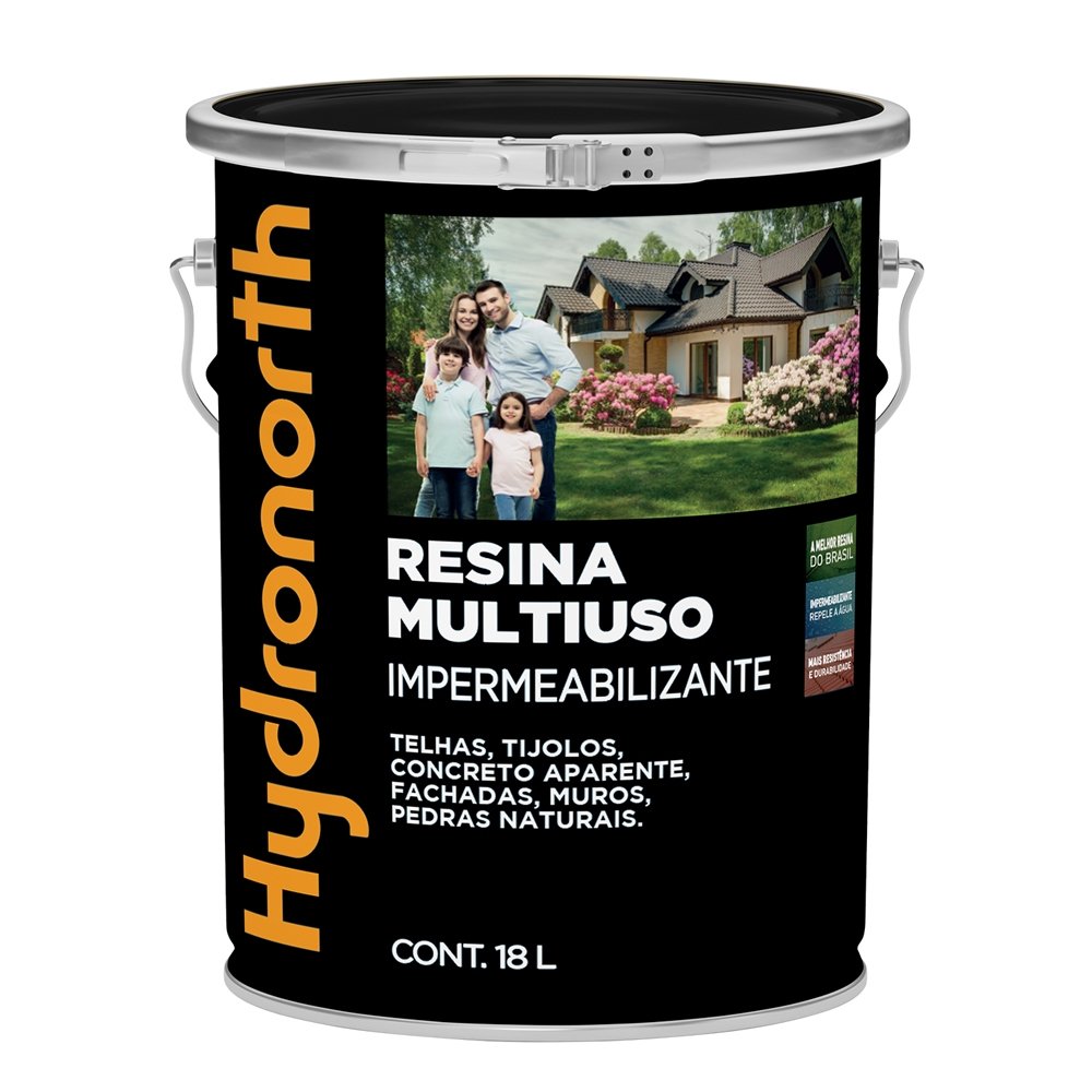 Resina Solvente Hydronorth Multiuso Vermelho Óxido Balde 18L
