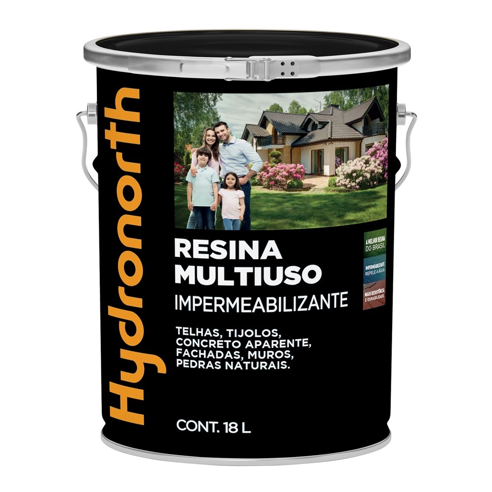 Resina Solvente Hydronorth Multiuso Cerâmica Onix Balde 18L