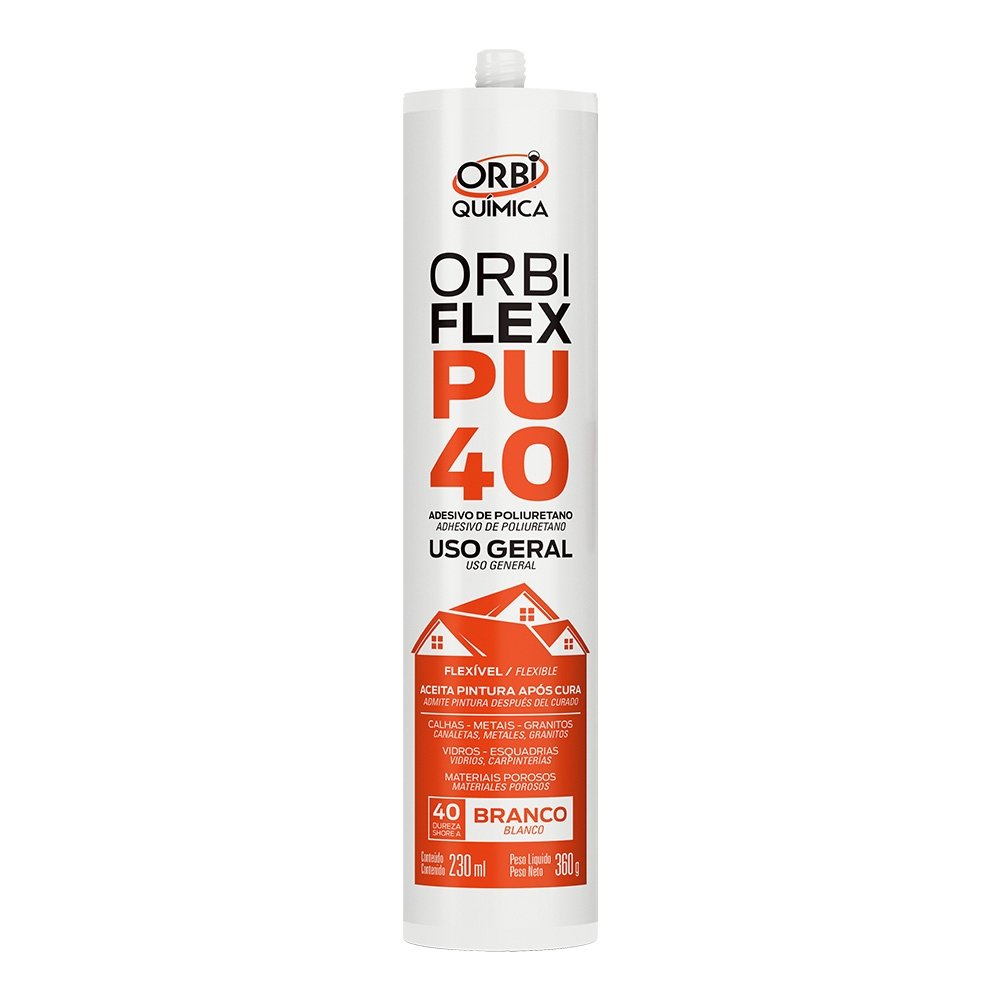 Adesivo Selante PU40 Orbiflex Uso Geral Branco 380g