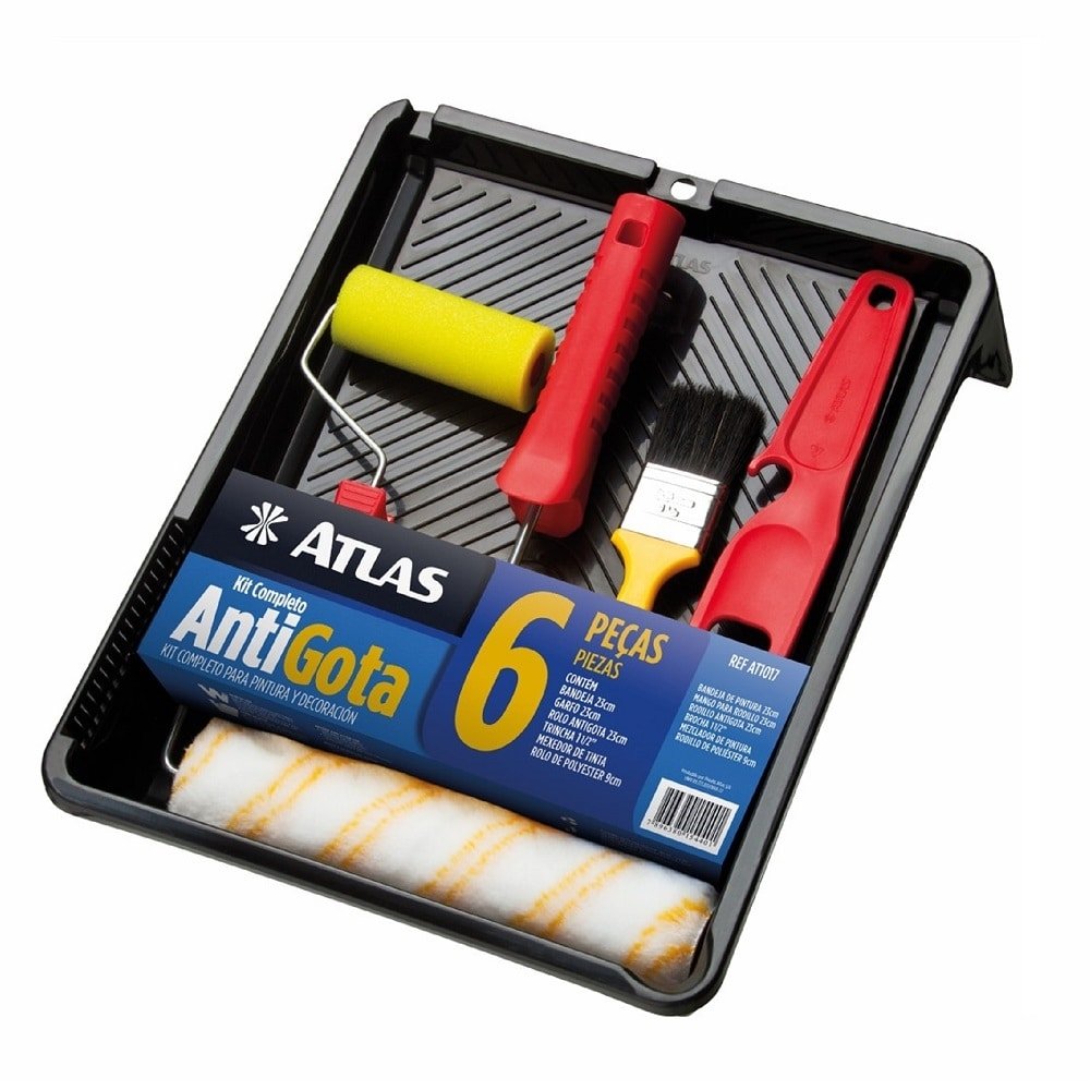 Kit Atlas AT1017 Parapintura Antigota Completo 6 Peças