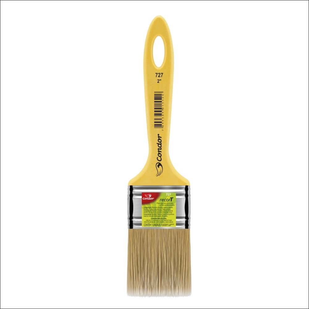 Trincha Condor 727 2" Macia Filamento Sintético - Embalagem com 12 Unidades