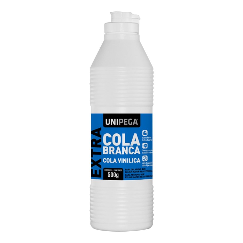 Cola Unipega Branca Extra 500g - 12 Unidades