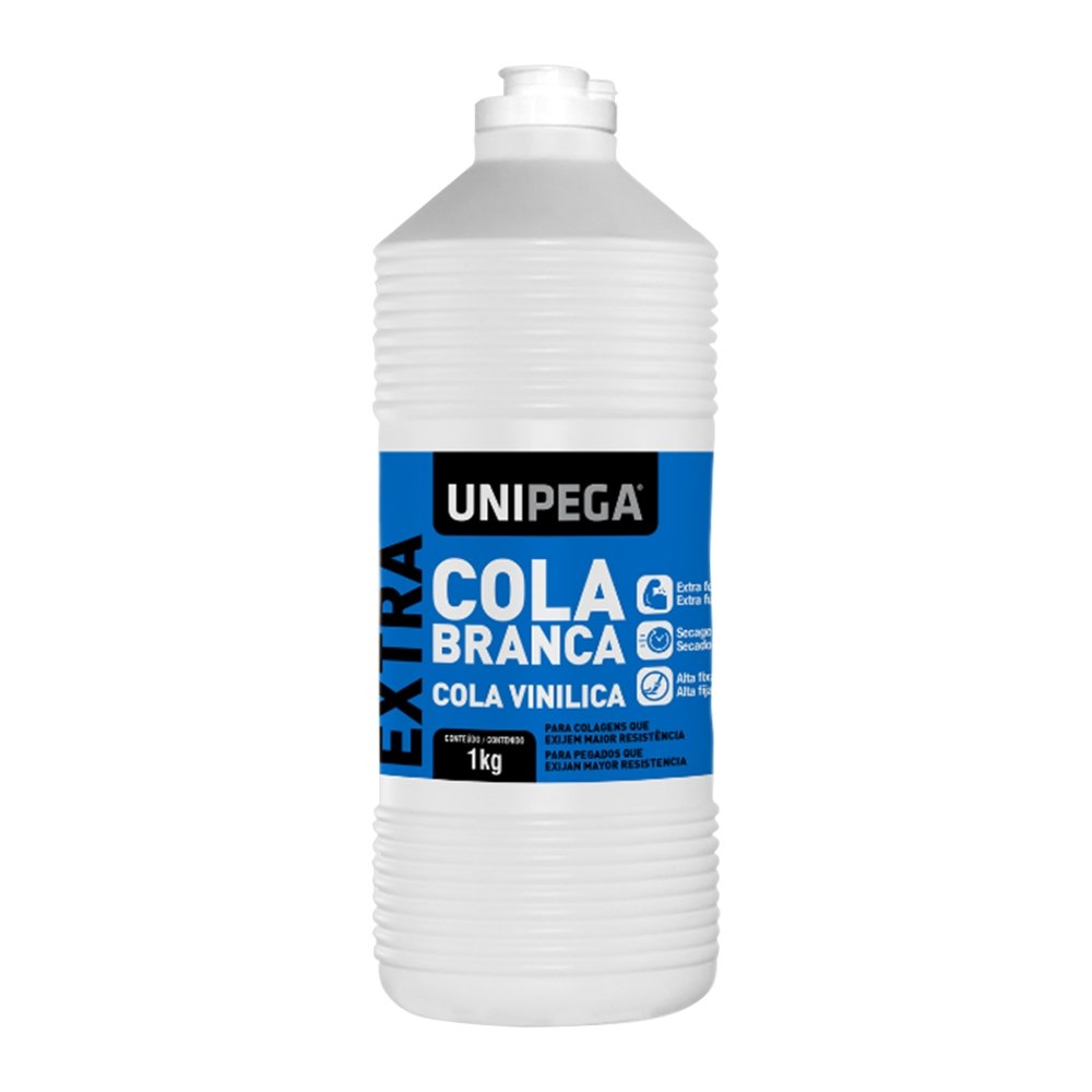 Cola Unipega Branca Extra 1kg - 6 Unidades