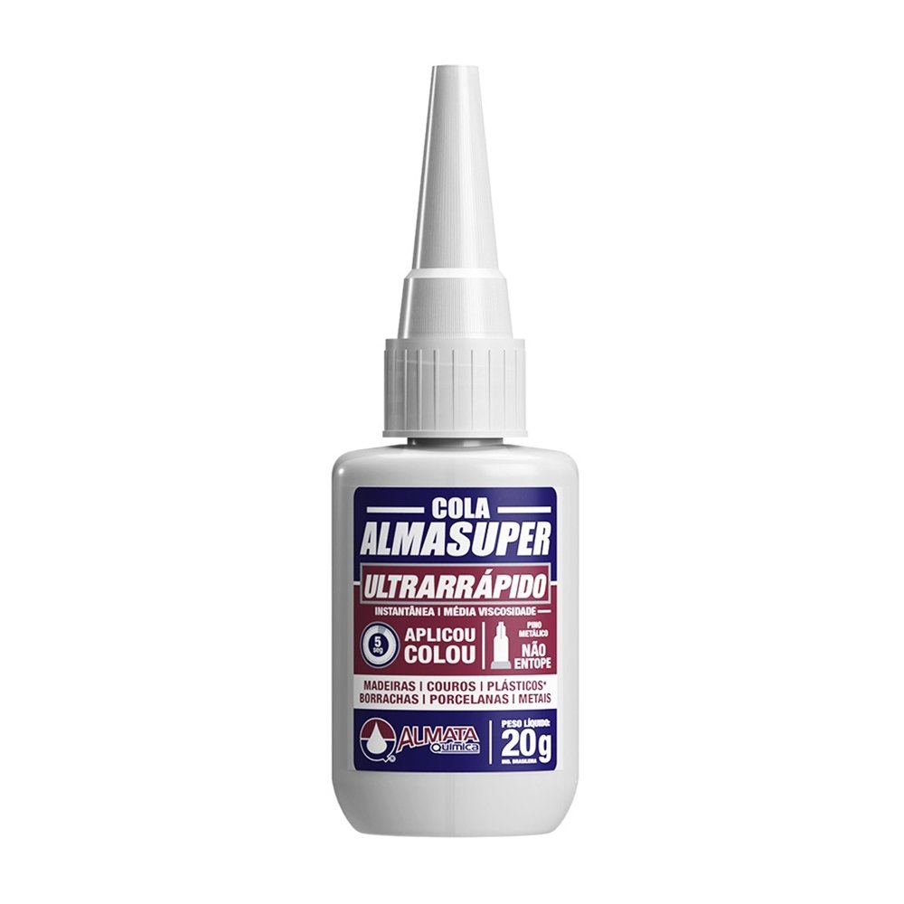 Cola Almasuper Ultrarrápido AEP401 Instantânea 20g - Embalagem com 10 Unidades