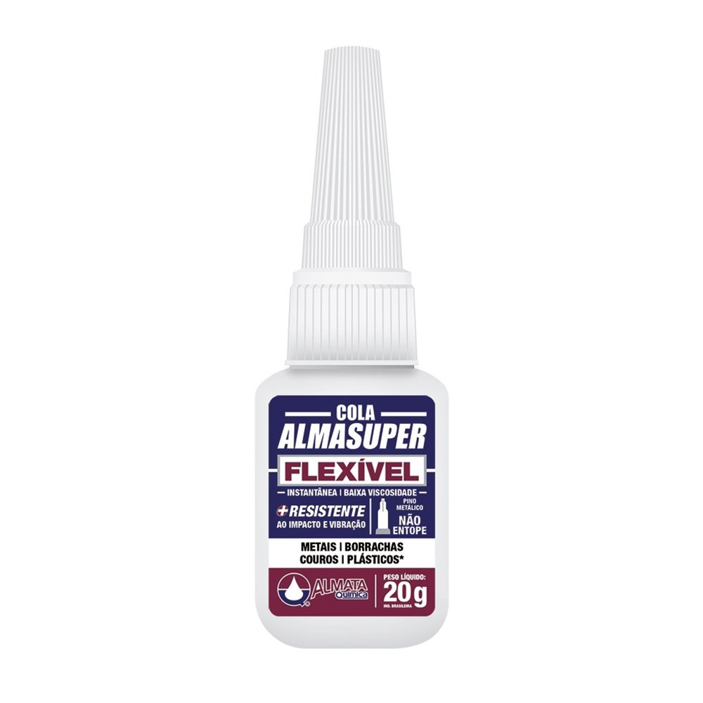 Cola Almasuper Flexível AEP60 Instantânea 20g - Embalagem com 10 Unidades