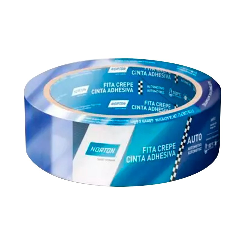 Fita Crepe Automotiva Norton para Reparo Azul 48x40m