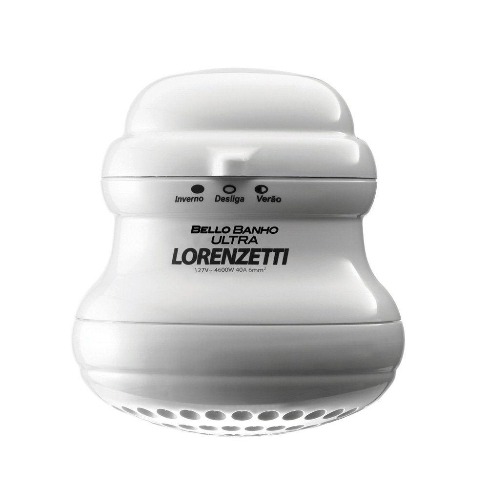 Chuveiro Lorenzetti Bello Banho Ultra - com Cano Branco 5500W 110V