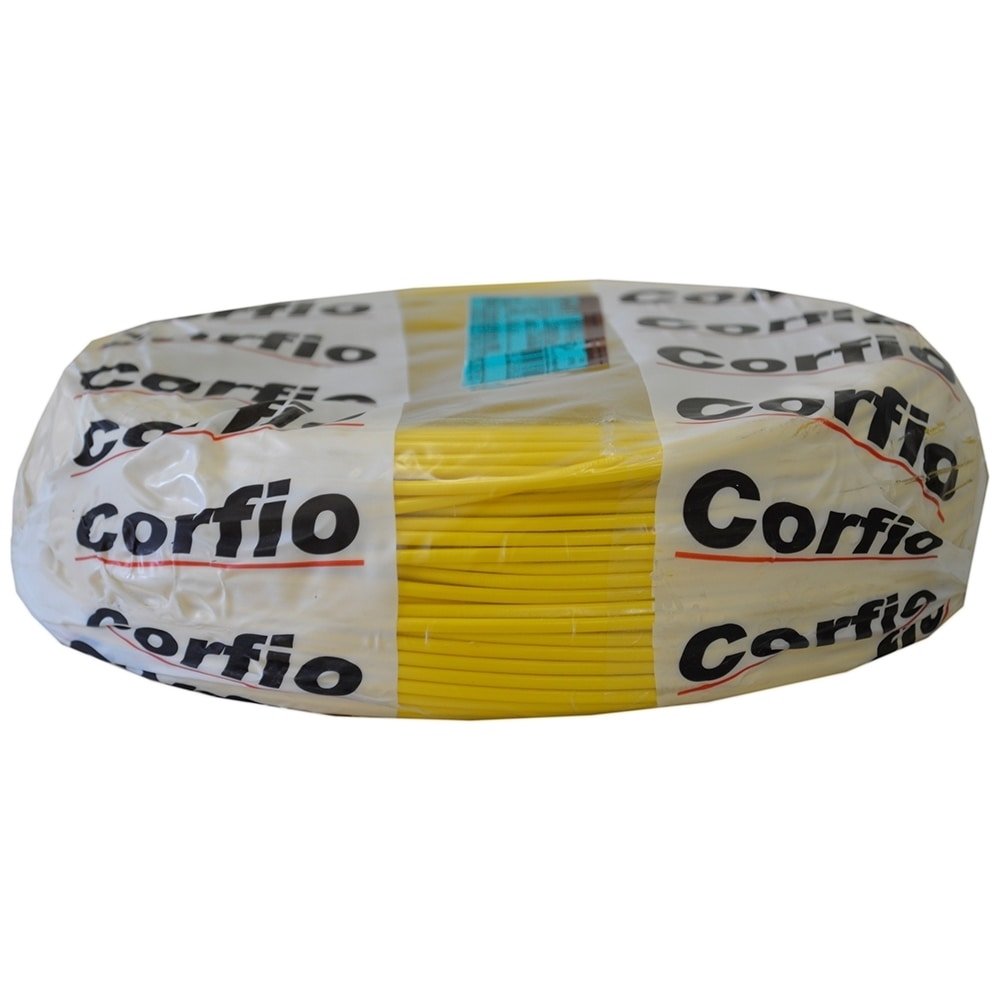 Cabo Flexível Corfio 1,5mmx100m Rolo 750V Amarelo