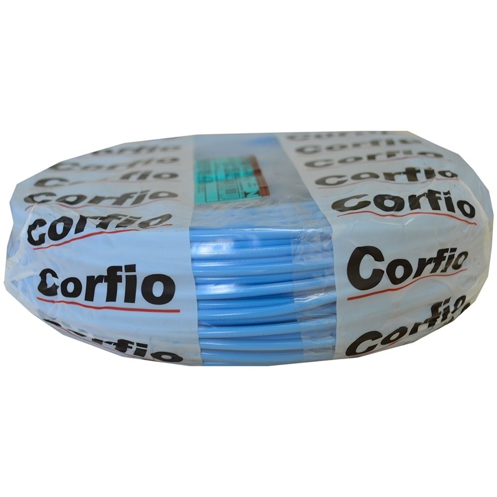 Cabo Flexível Corfio 4mmx100m Rolo 750V Azul