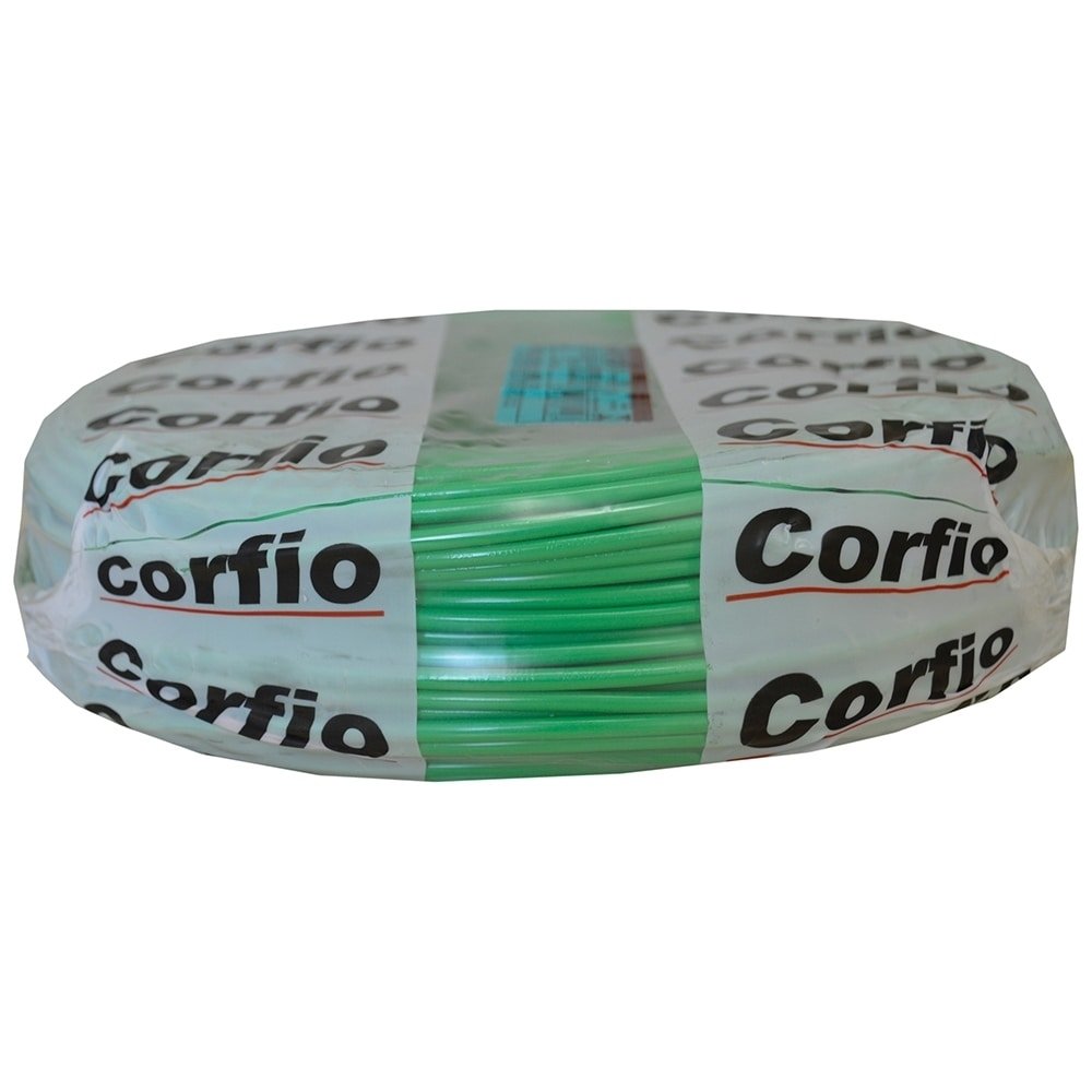Cabo Flexível Corfio 4mmx100m Rolo 750V Verde