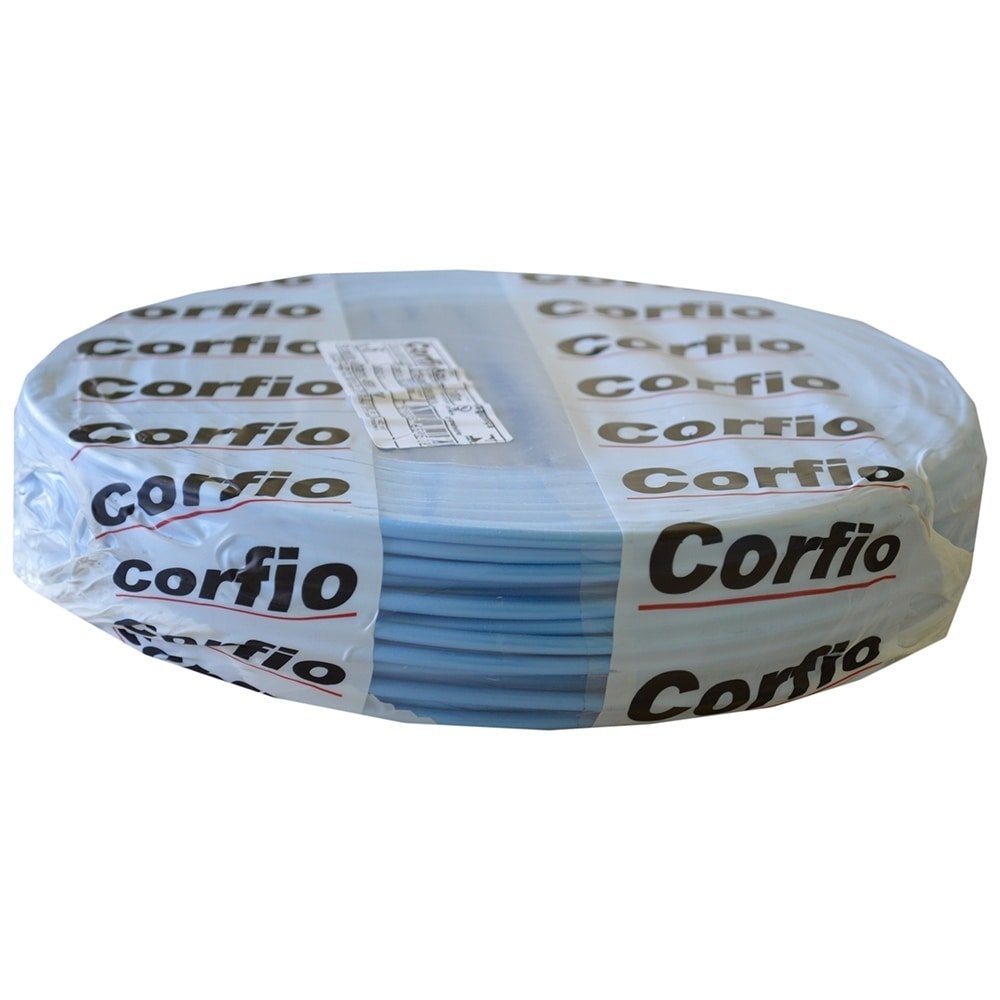 Cabo Flexível Corfio 6mmx100m Rolo 750V Azul