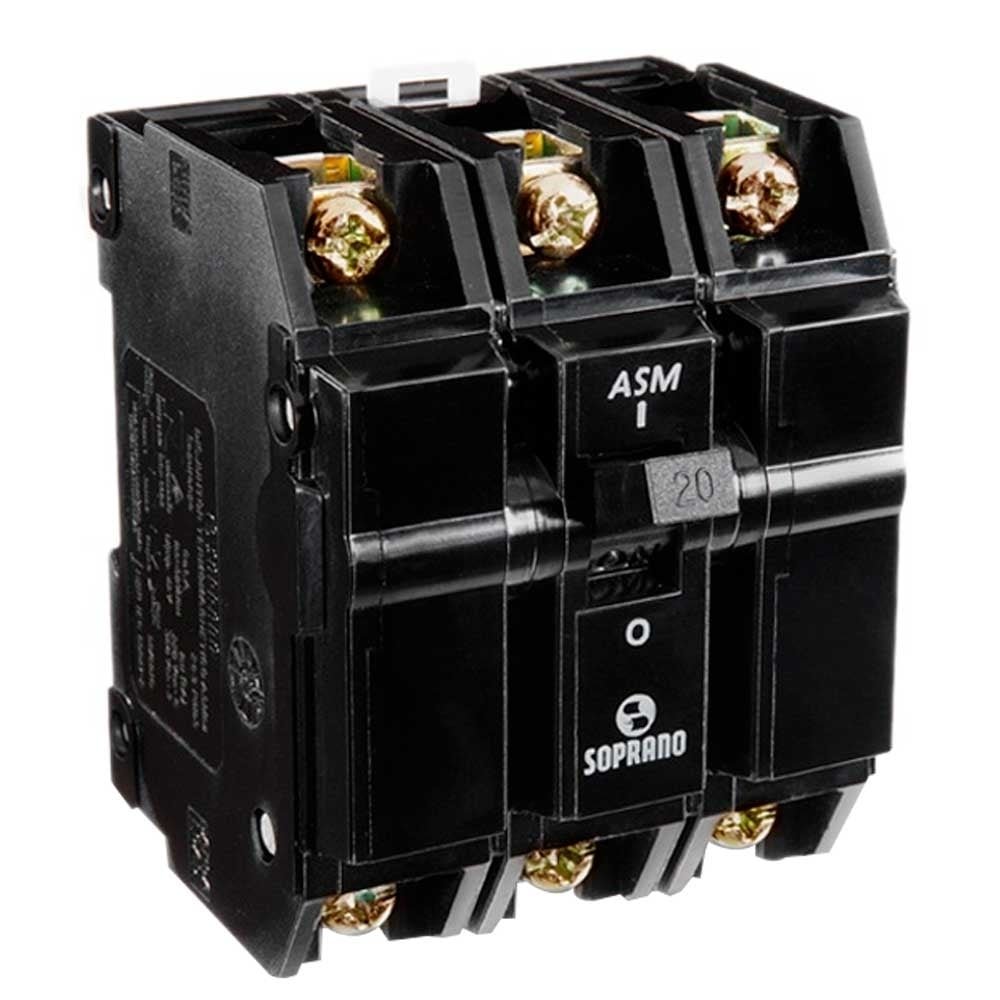 Disjuntor Soprano Nema 3P 70A ASM-GII Preto