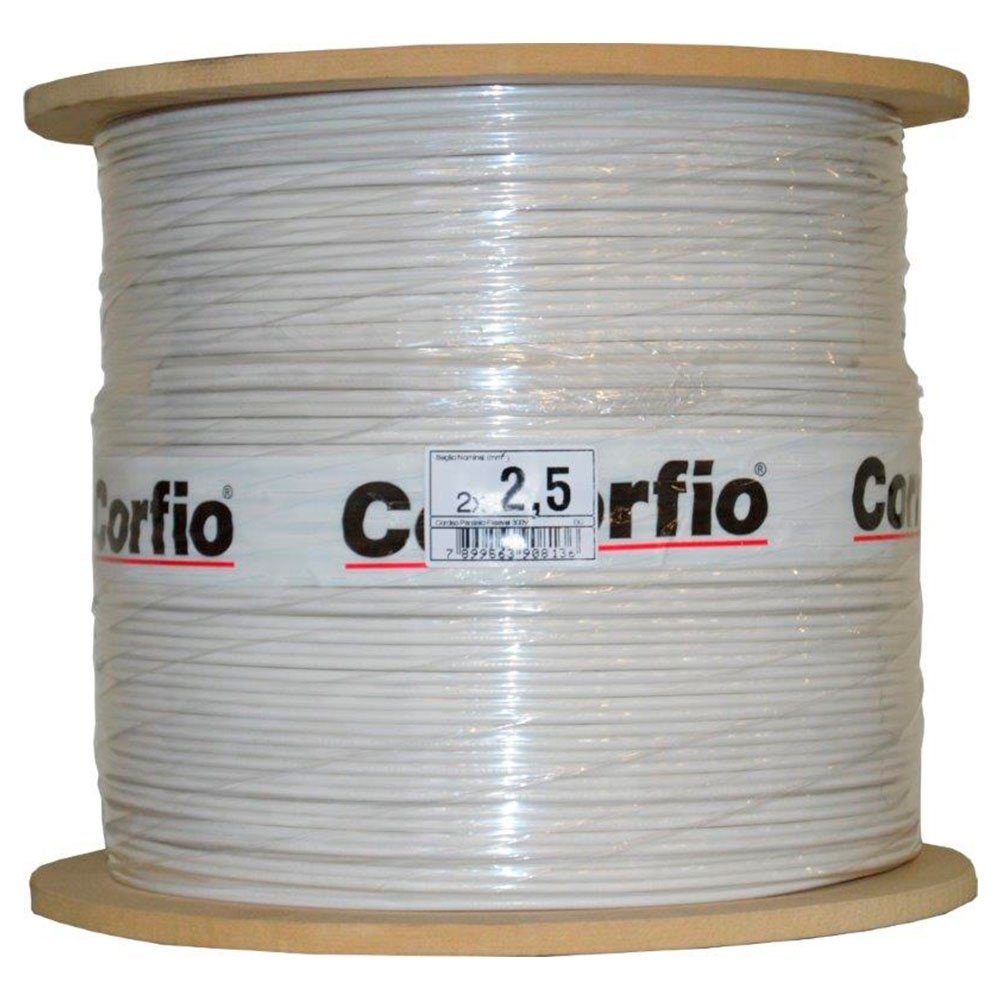 Cabo Flexível Corfio 2,5mmx900m Bobina 750V Branco