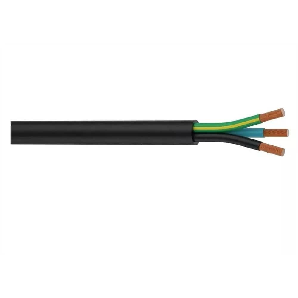 Cabo PP Corfio 3X1,5mmx100m Rolo 1KV Preto