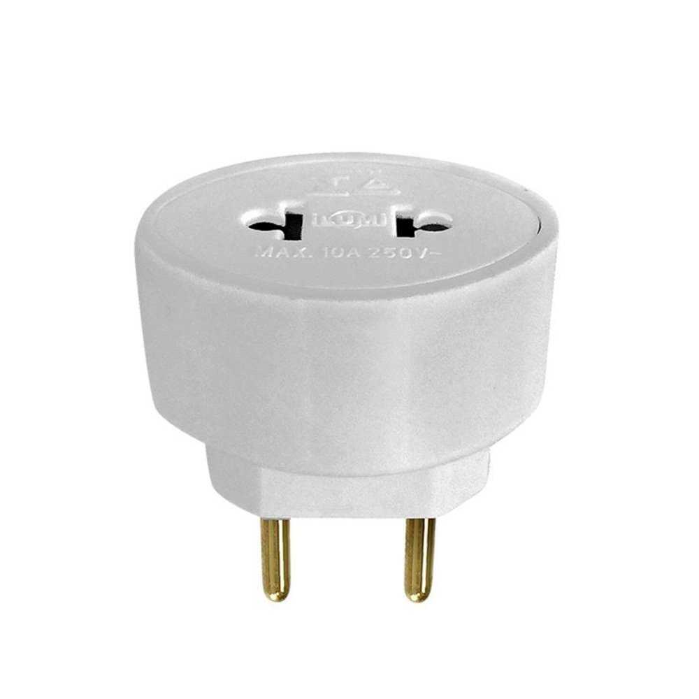 Pino Adaptador Universal Ilumi 2p 10a/250v Branco 25x1 Sm