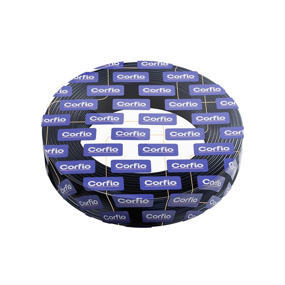 Cabo PP Corfio 2x1,5mmx100m Rolo 1KV Hepr Preto