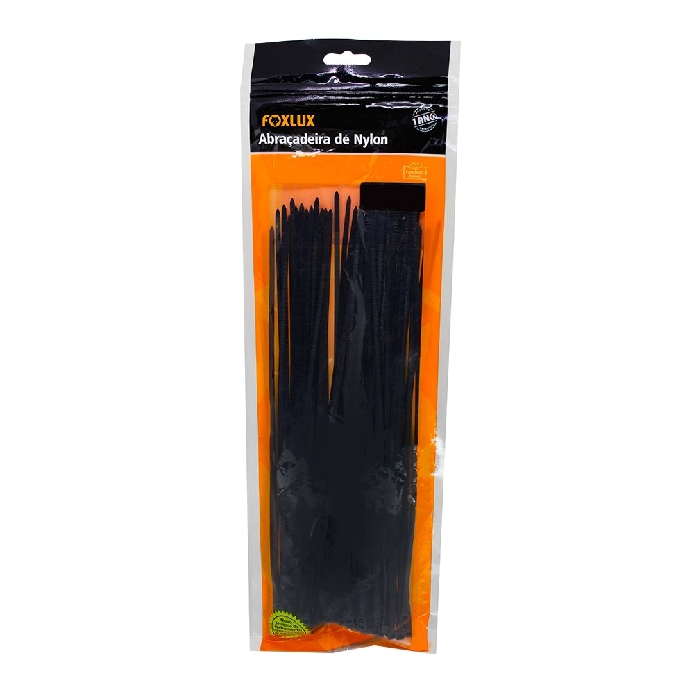 Abraçadeira Nylon Nove54 760mmx9,0mm Preto - Embalagem 25 Unidades