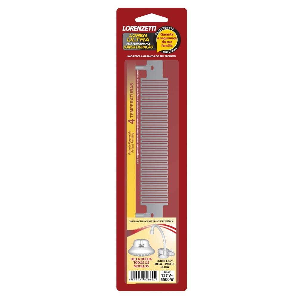 Resistencia Lorenzetti Bella Ducha Ultra 4T 6800W