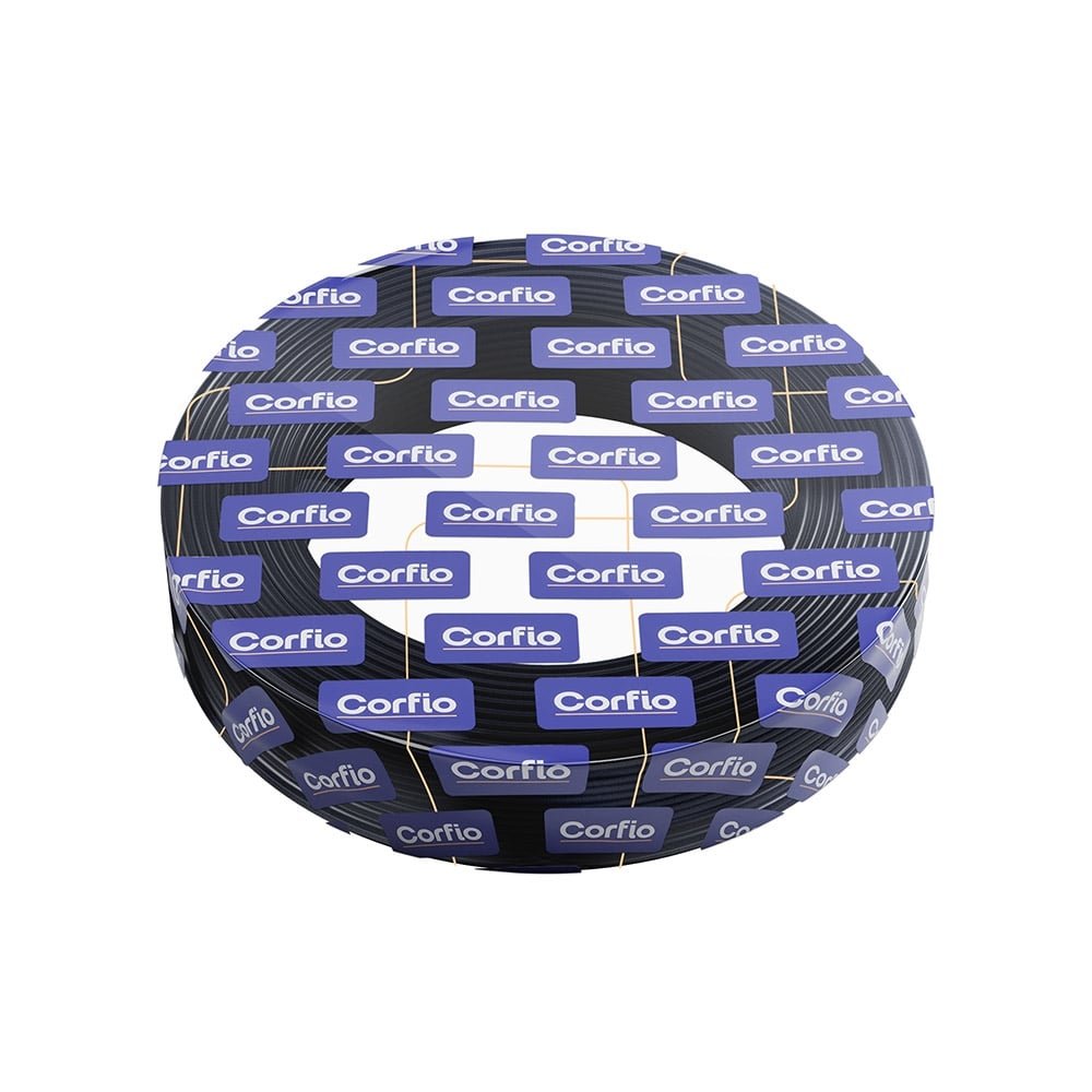 Cabo Flexível Solar Corfio 6mmx100m Rolo Preto
