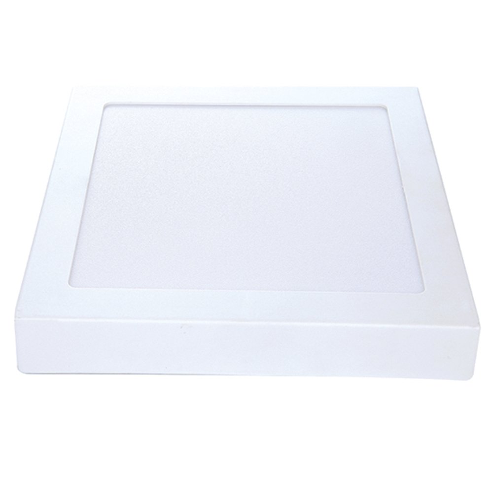 Plafon Painel Avant Led 22cm Alumínio Quadrado Sobrepor 18W 6,5K 1260 Lúmens