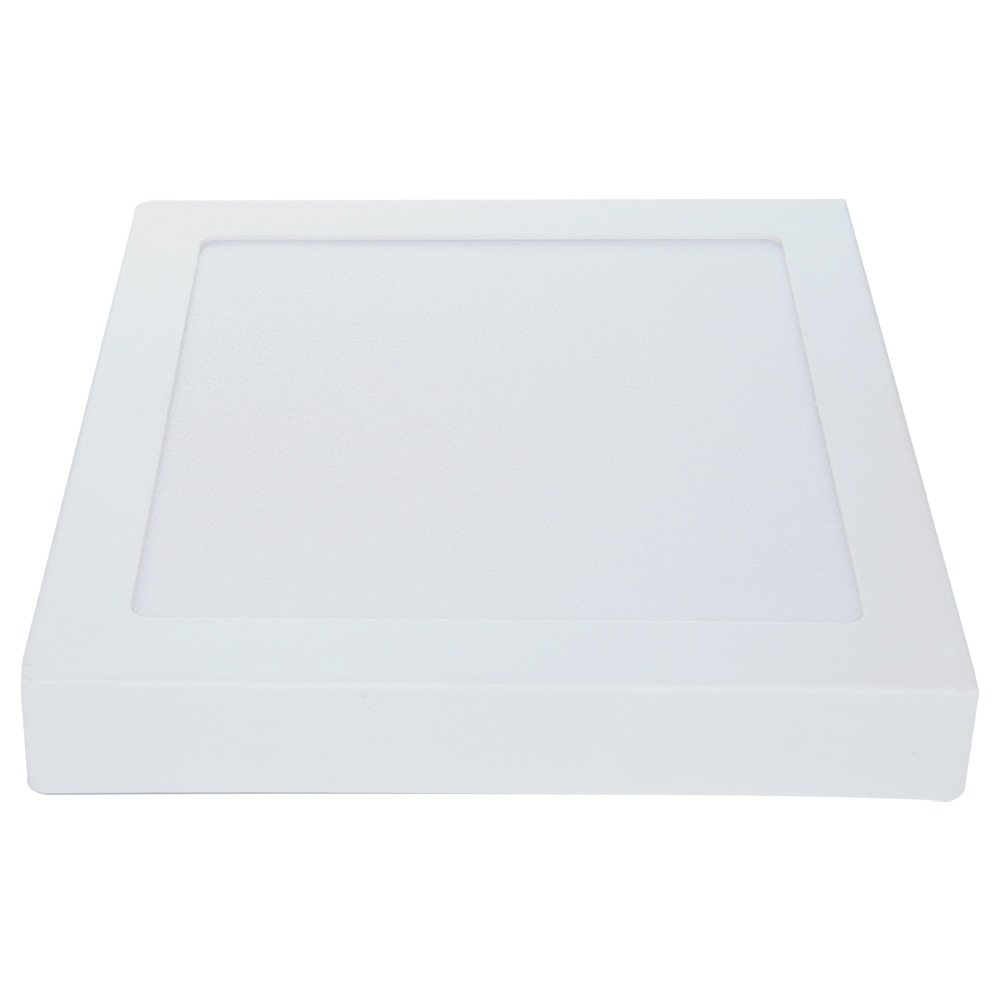 Plafon Painel Avant Led 29cm Alumínio Quadrado Sobrepor 1680 Lúmens 6,5K 24W Bivolt