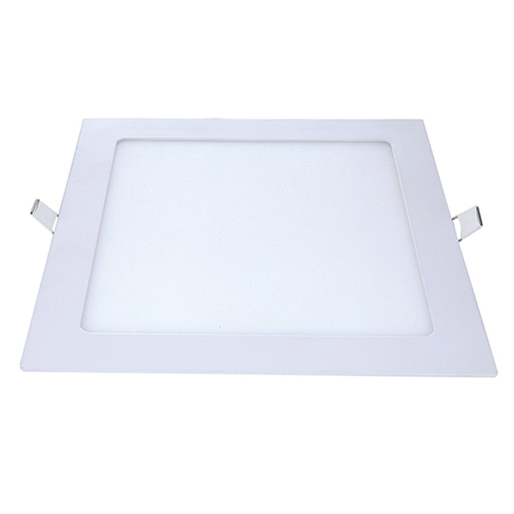 Plafon Painel Avant Led 17cm Alumínio Quadrado Embutir 12W 6,5K 720 Lúmens