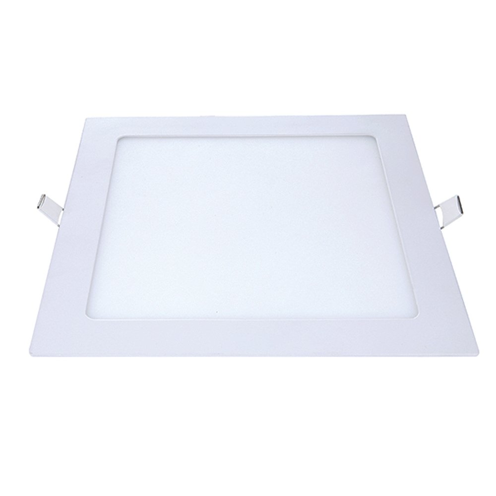 Plafon Painel Avant Led 22cm Alumínio Quadrado Embutir 1260 Lúmens 6,5K 18W Bivolt